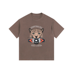 Snowboard Like A Girl Coffee Washed Cotton T-Shirt