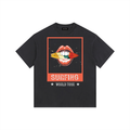 Surfing World Tour Vintage Washed Oversized Cotton T-Shirt Black