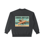 Cowgirl Surf Club Vintage Washed Heavyweight Crewneck Sweatshirt Black
