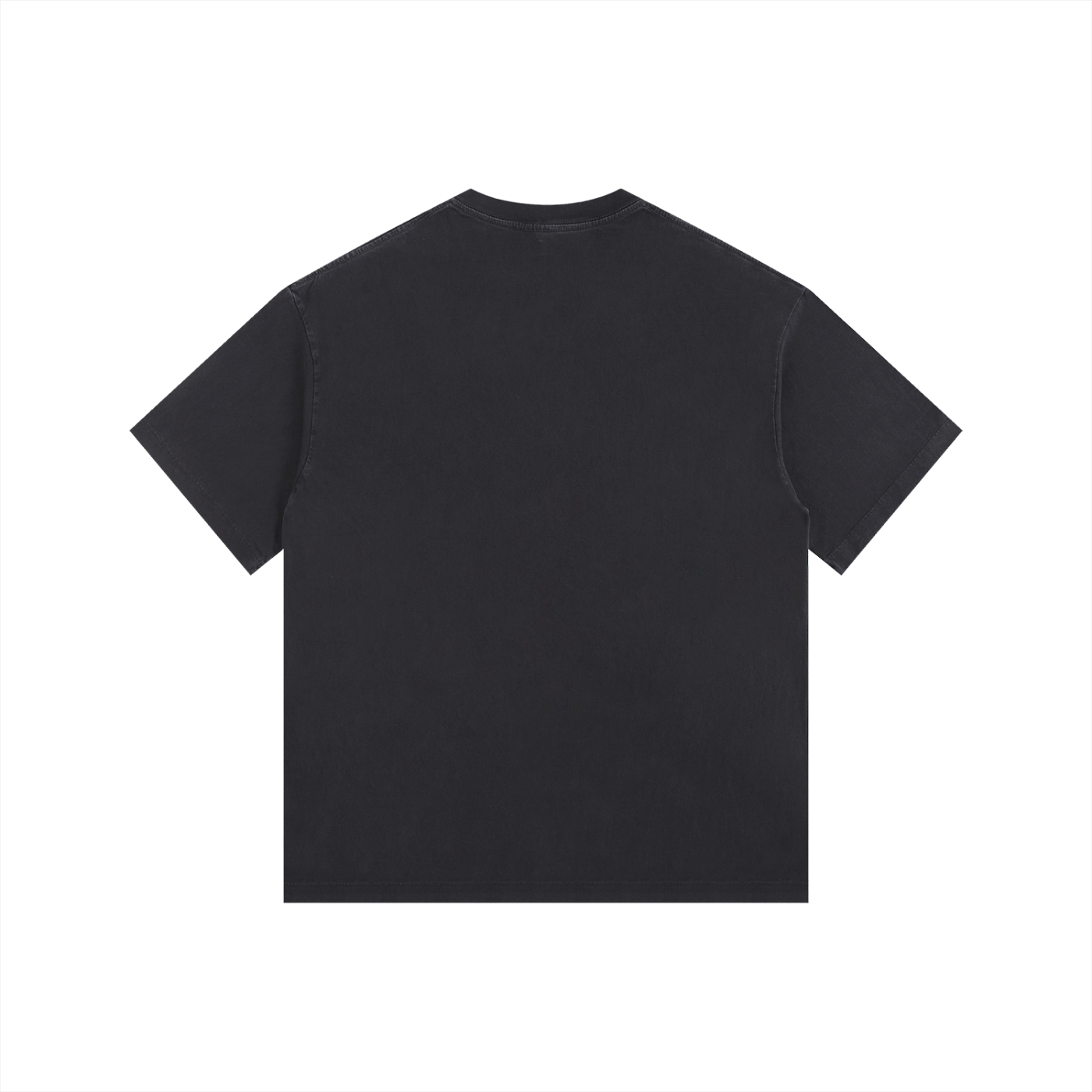 Running Club Vintage Washed Oversized Cotton T-Shirt Black