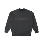 Cowgirl Surf Club Vintage Washed Heavyweight Crewneck Sweatshirt Black