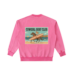 Cowgirl Surf Club Washed Heavyweight Crewneck Sweatshirt Pink