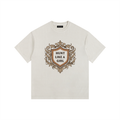 Hunt Like a Girl Crest Vintage Washed Oversized Cotton T-Shirt Off White