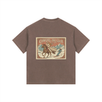 Cowgirl Ski Club Vintage Washed Oversized Cotton T-Shirt