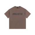 Cowgirl Surf Club Vintage Washed Oversized Cotton T-Shirt Coffee