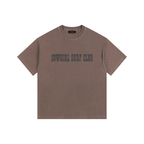 Cowgirl Surf Club Vintage Washed Oversized Cotton T-Shirt Coffee