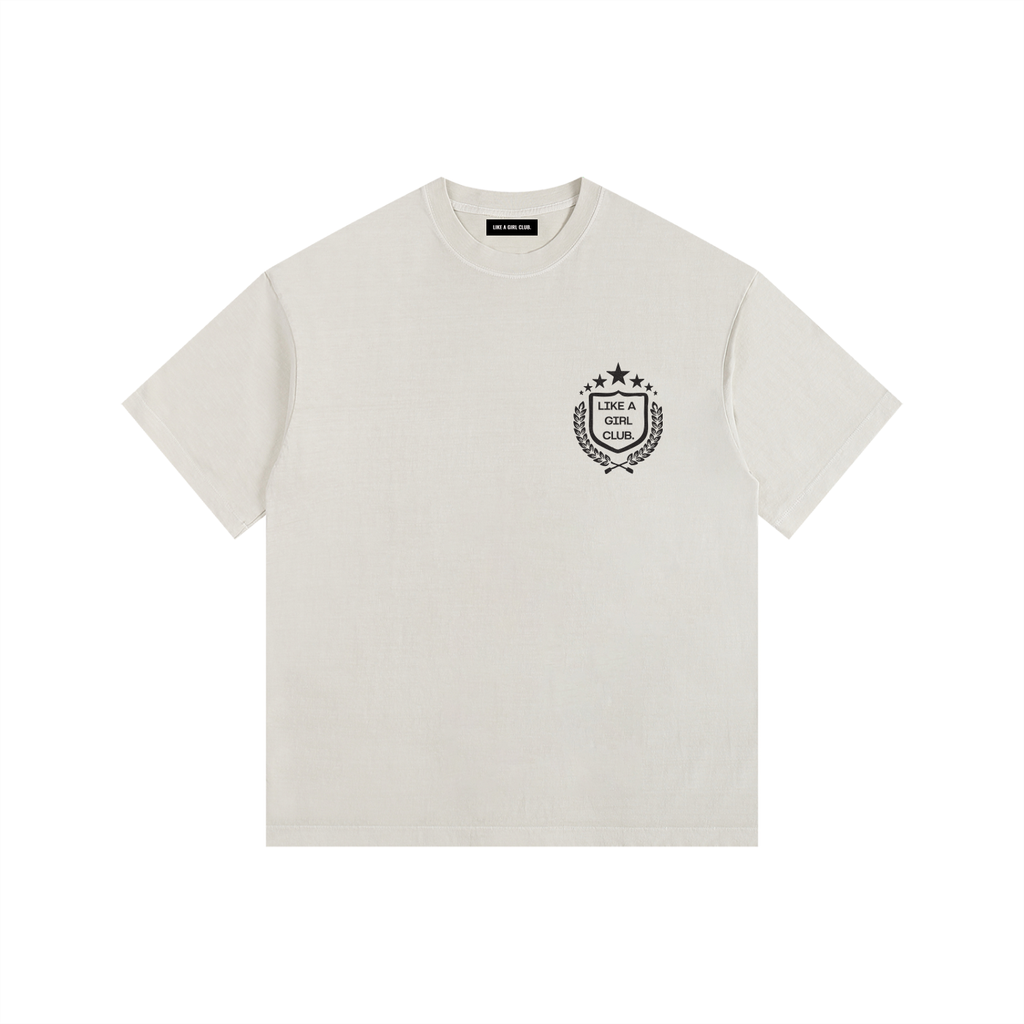 Aim To Please Off White Vintage Washed Oversized Cotton T-Shirt