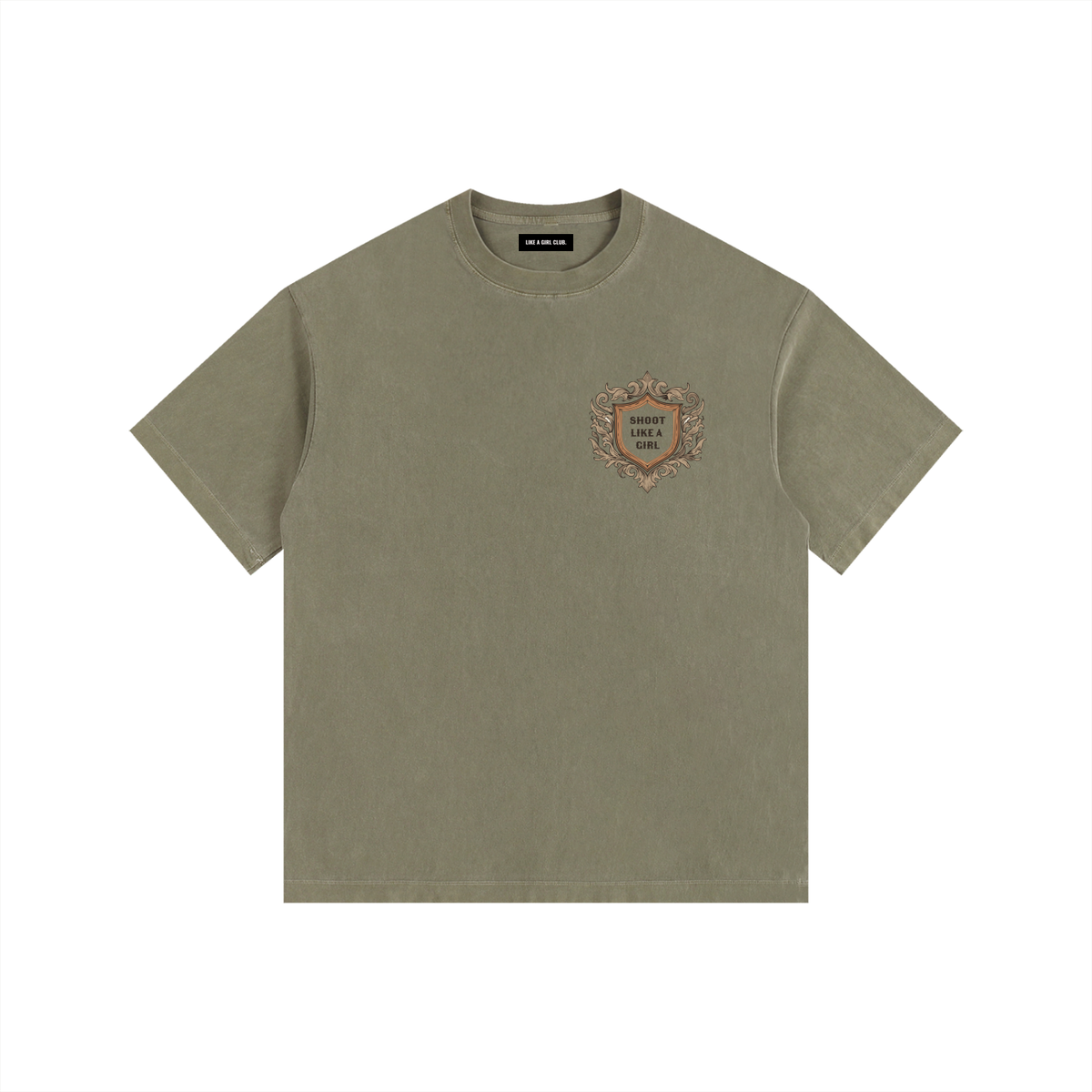 Maglia girocollo tinta unita in Natural Soft - Dark Olive Maglia girocollo tinta unita in Natural Soft - Dark Olive