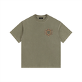 Aim To Please Army Green Washed Oversized Cotton T-Shirt
