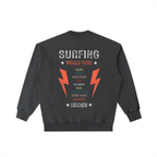 Surfing World Tour Vintage Washed Heavyweight Crewneck Sweatshirt Black