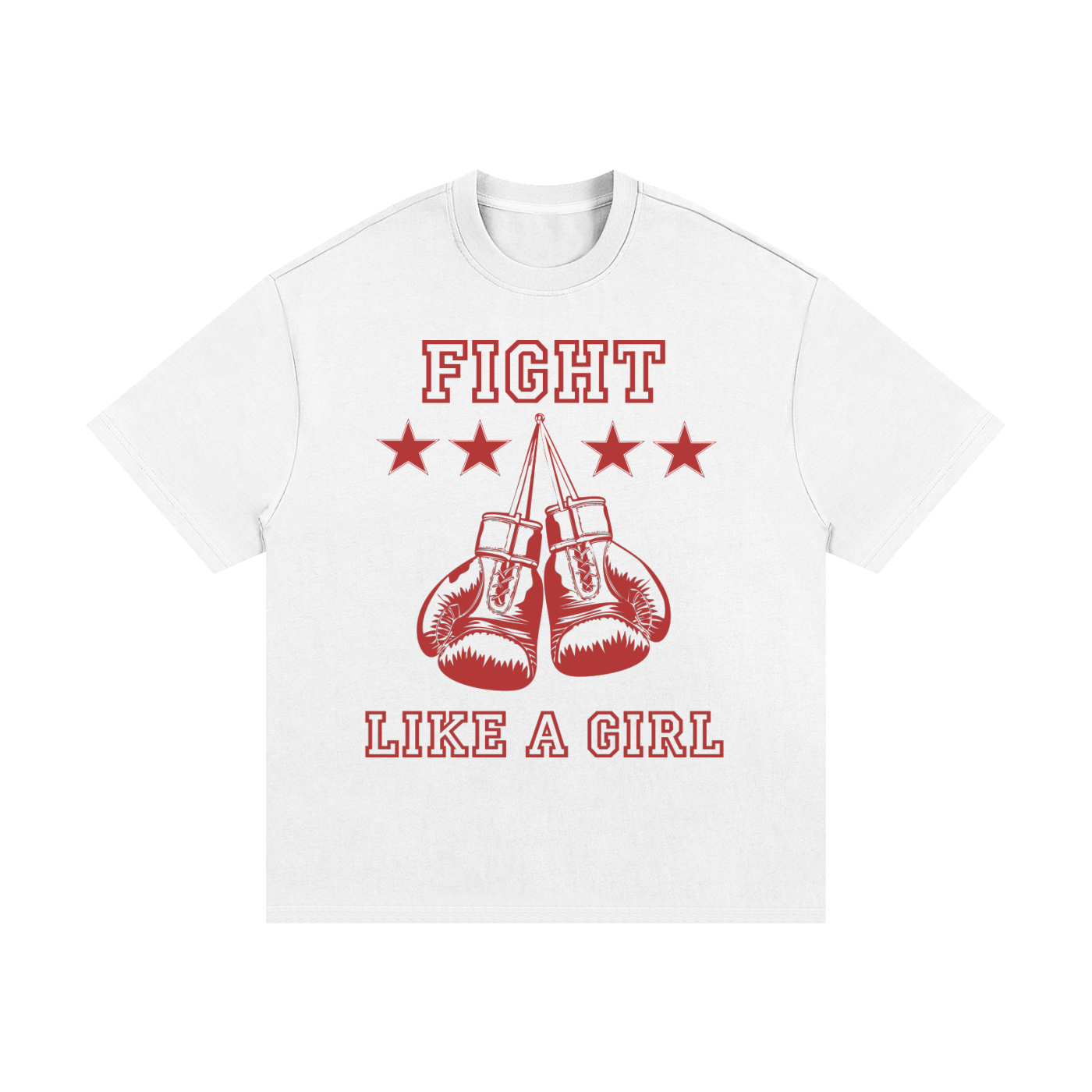 Fight Like A Girl Essential Heavyweight Cotton T-Shirt