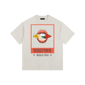 Surfing World Tour Vintage Washed Oversized Cotton T-Shirt Off White