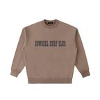 Cowgirl Surf Club Vintage Washed Heavyweight Crewneck Sweatshirt Coffee