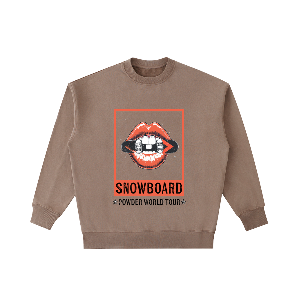 Vintage Snowboard Powder World Tour Crewneck Sweatshirt