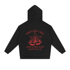 Fight Like a Girl Heavyweight Drop-Shoulder Hoodie Black