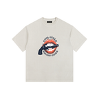 Cool Girls Shoot Guns Vintage Washed Oversized Cotton T-Shirt Off White