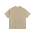 Hunt Like a Girl Crest Vintage Washed Oversized Cotton T-Shirt Khaki