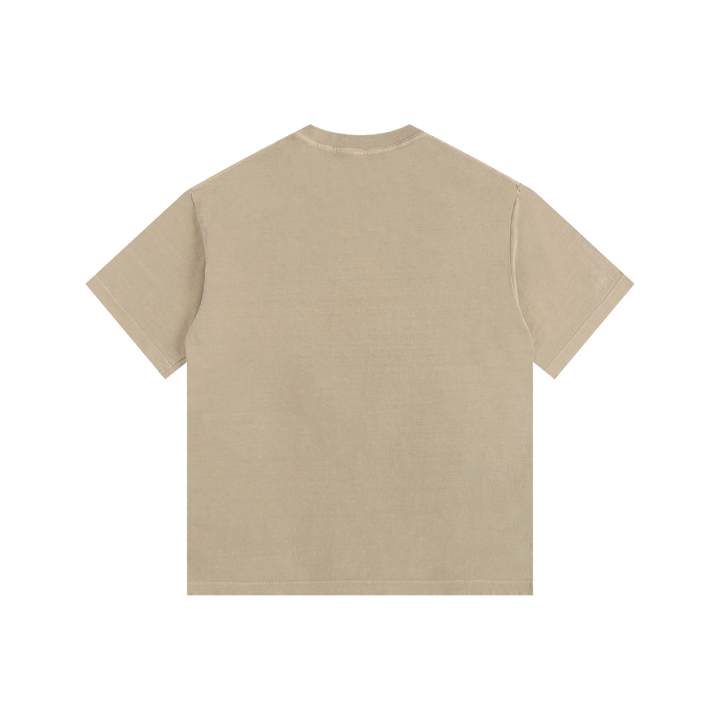 Hunt Like a Girl Crest Vintage Washed Oversized Cotton T-Shirt Khaki