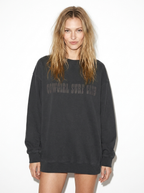 Cowgirl Surf Club Black on Black sweatshirt Like A Girl Club