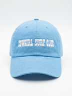 Cowgirl Surf Club embroidered dad hat in sky blue — women's coastal cowgirl hat by Like A Girl Club