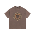 Hunt Like A Girl Crest Tee in Coffee — vintage washed women's hunting t-shirt by Like A Girl Club