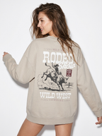 LIKE A GIRL CLUB RODEO LIKE A GIRL OFF WHITE SWEATSHIRT BACK