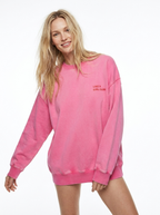 Like A Girl Club Ride Like A Girl Pink Sweatshirt Front