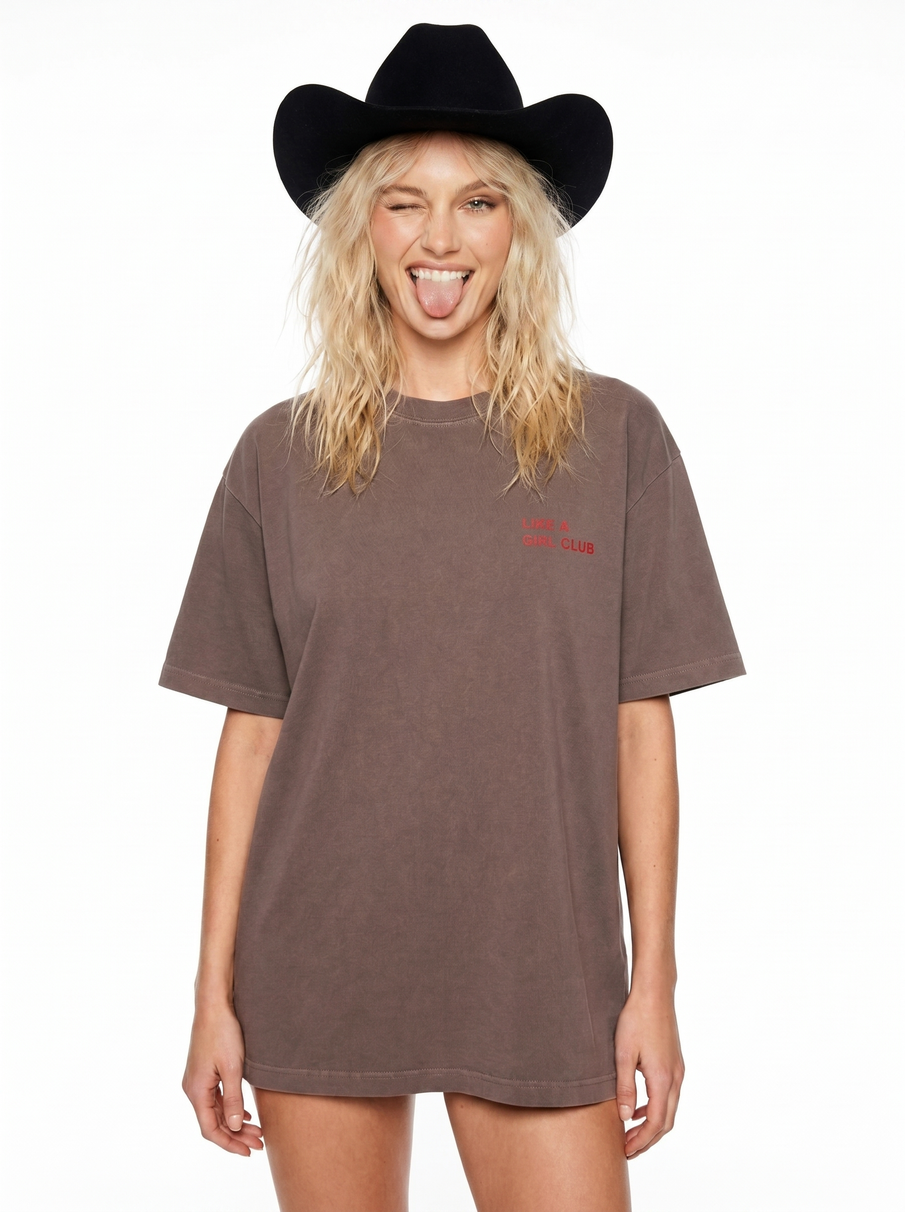 RIDE LIKE A GIRL LIKE A GIRL CLUB TSHIRT COFFEE FRONT