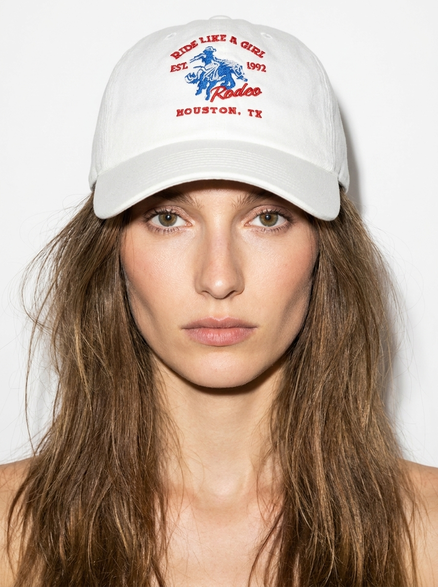 Ride Like A Girl Horse Rodeo White baseball cap Like A Girl Club