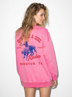 Ride Like A Girl Sweatshirt back Pink Like A Girl Club