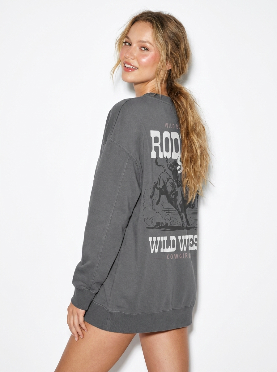 Rodeo Like a Girl Dark Grey Like A Girl Club sweatshirt