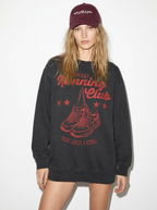 Run Like A Girl Black Oversized Sweatshirt Like A Girl Club