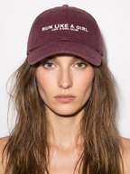 Run Like A Girl Burgundy Running hat Like A Girl Club 