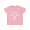SHRED LIKE A GIRL PINK GIRLS TSHIRT