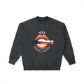 SKI LIKE A GIRL LIPS SWEATSHIRT BLACK