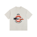 SKI LIKE A GIRL OVERSIZED TSHIRT FRONT WHITE