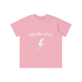 SKI LIKE A GIRL PINK KIDS TSHIRT FRONT