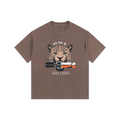 SKI LIKE A GIRL TSHIRT WITH JAGUAR BROWN FRONT