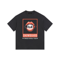 SNOWBOARDING TSHIRT POWDER WORLD TOUR WITH LIPS FRONT