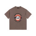 SNOWBOARD LIKE A GIRL LIPS BROWN TSHIRT FRONT