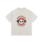 SNOWBOARD LIKE A GIRL LIPS TSHIRT CREAM FRONT
