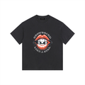 SNOWBOARD WOMENS TSHIRT SNOWBOARD LIKE A GIRL WITH LIPS FRONT