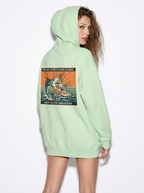 Seafoam Green Fish Like A Girl Hoodie 