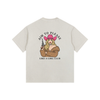 Aim To Please Off White Vintage Washed Oversized Cotton T-Shirt