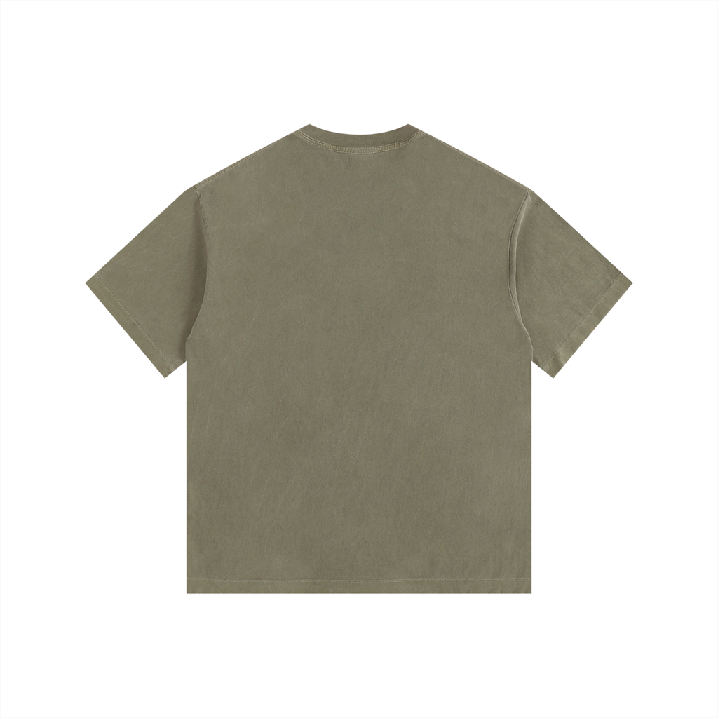 Hunt Like A Girl Crest Tee  Vintage Washed Oversized | Army Green