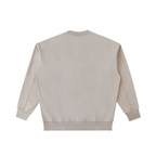 Vintage Running Club Washed Heavyweight Crewneck Sweatshirt Off White