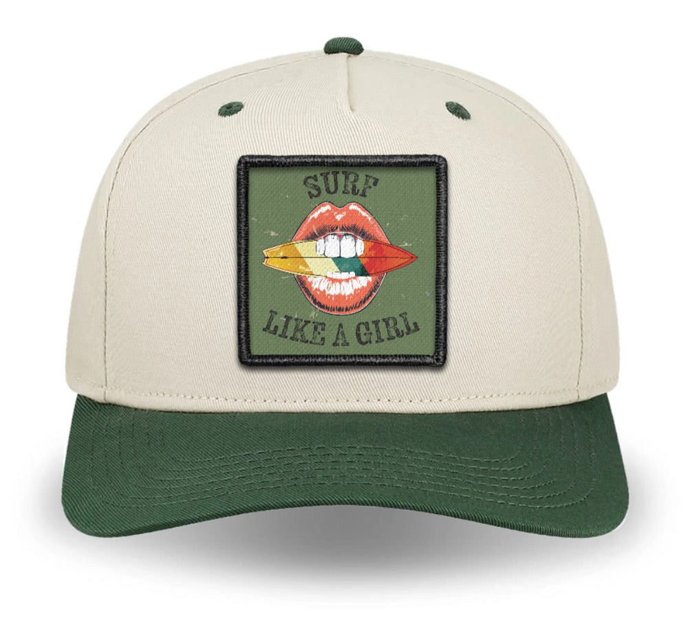 The "Lineup" | Surf Like a Girl Retro Patch Trucker