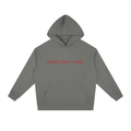 Fight Like a Girl Heavyweight Drop-Shoulder Hoodie Grey