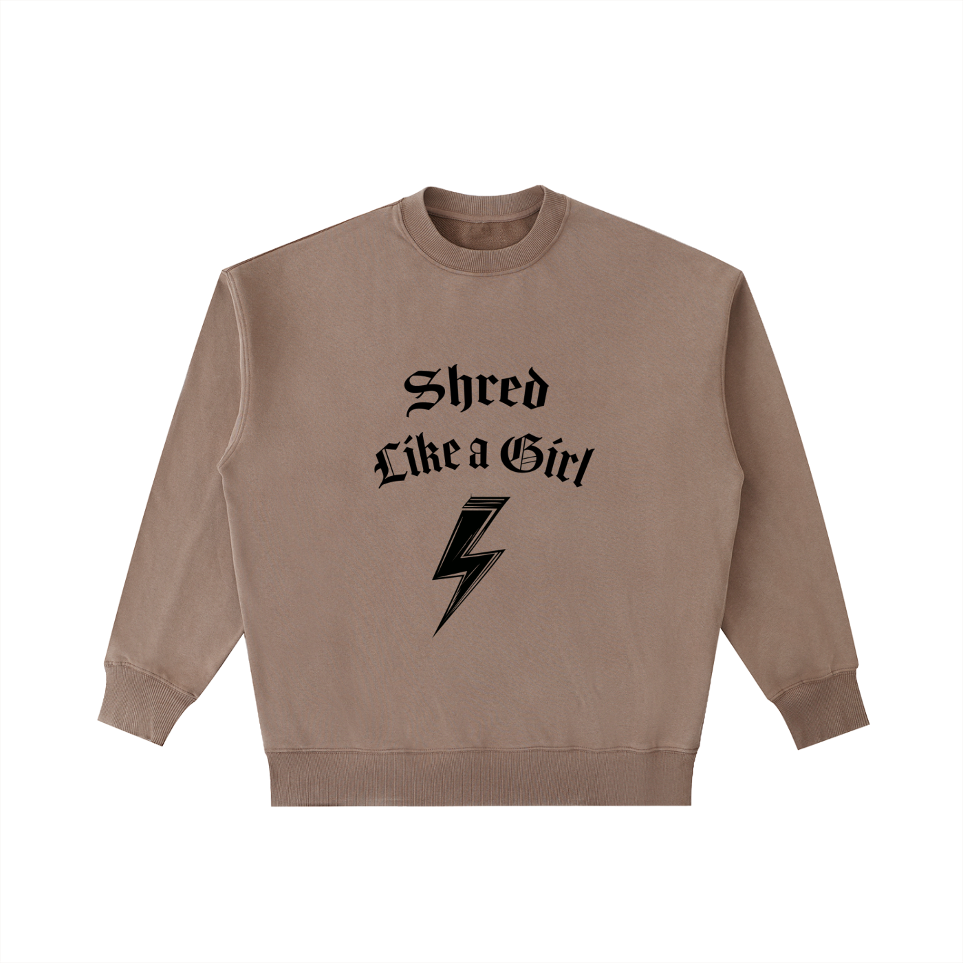 Vintage Shred Like A Girl  Crewneck Sweatshirt