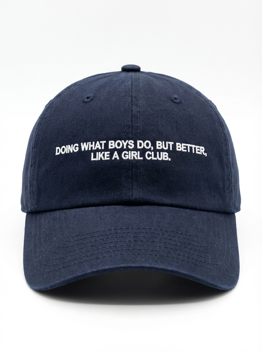Doing What Boys Do, But Better – Classic Navy Dad Hat